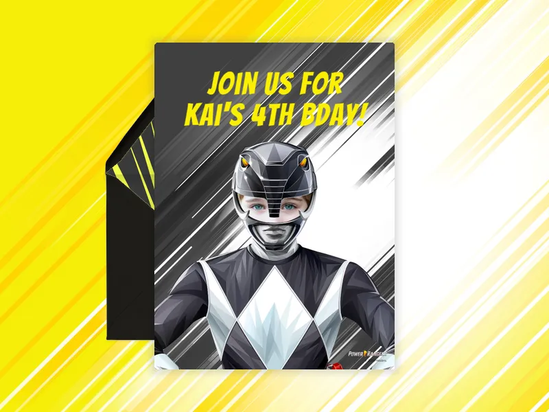 Power Rangers: Black Ranger (Photo) - power_rangers - Invitation