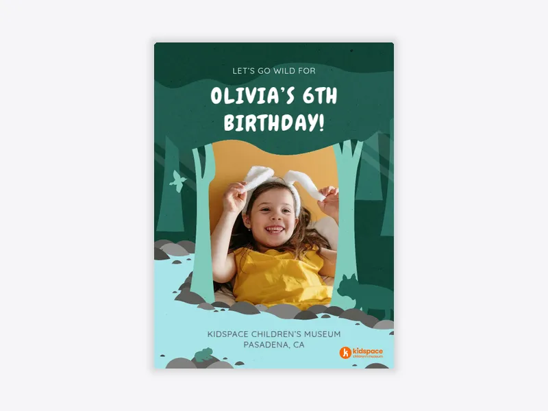 Kidspace Children’s Museum: Let's Go Wild (Photo) - kidspace - Invitation