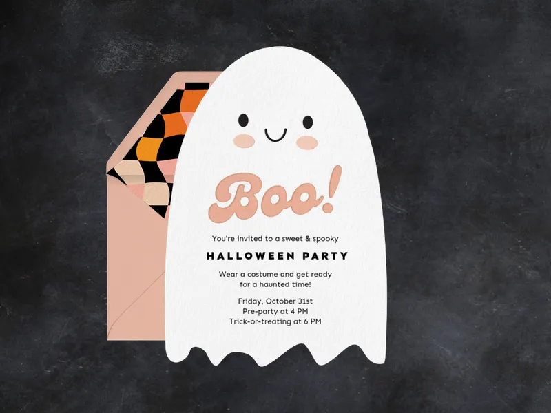 Little Ghost - halloween_kids - Invitation