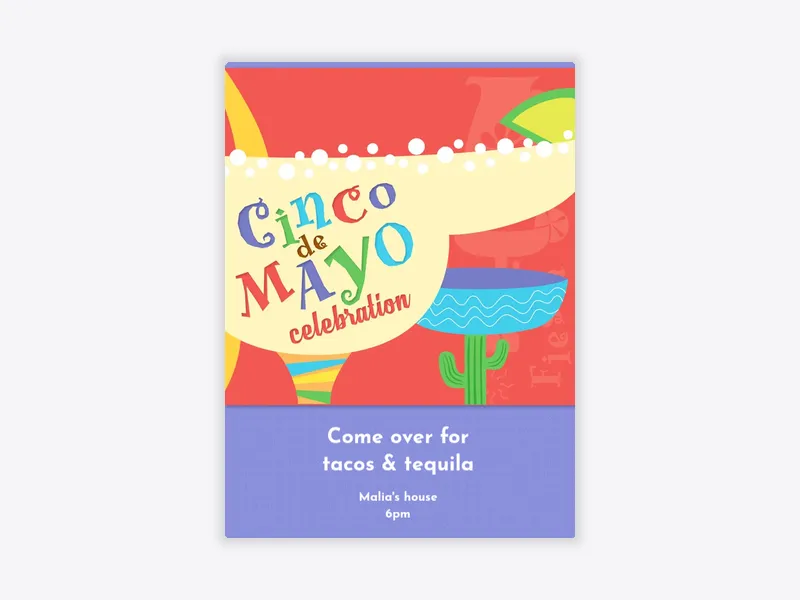 Margarita Fiesta - featured - Invitation