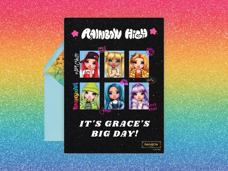 Rainbow High: Shimmer and Shine - rainbow_high - Invitation