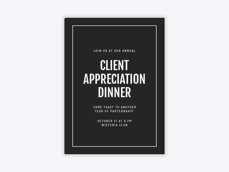 Modern Border - appreciation_events - Invitation