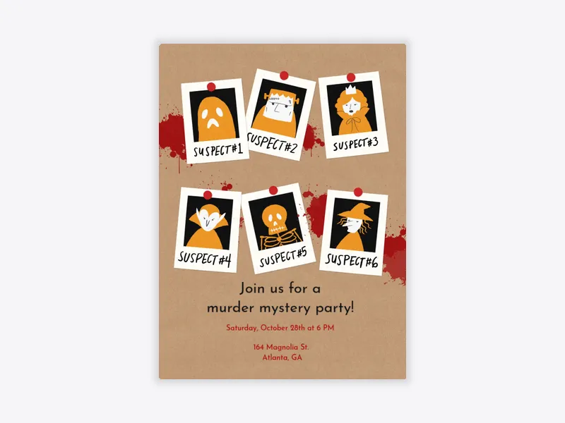 Murder Mystery Party - featured - Invitation