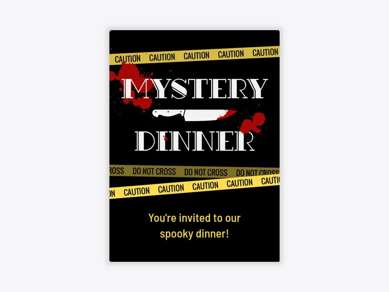 Mystery Dinner - featured - Invitation