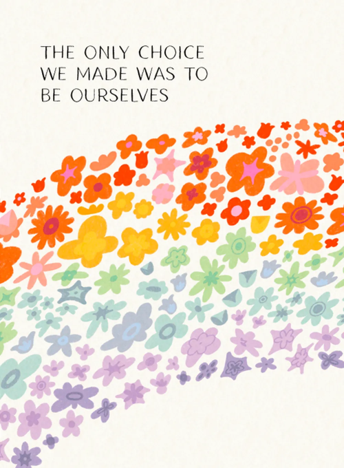 Rainbow In Bloom - pride_cards - Card