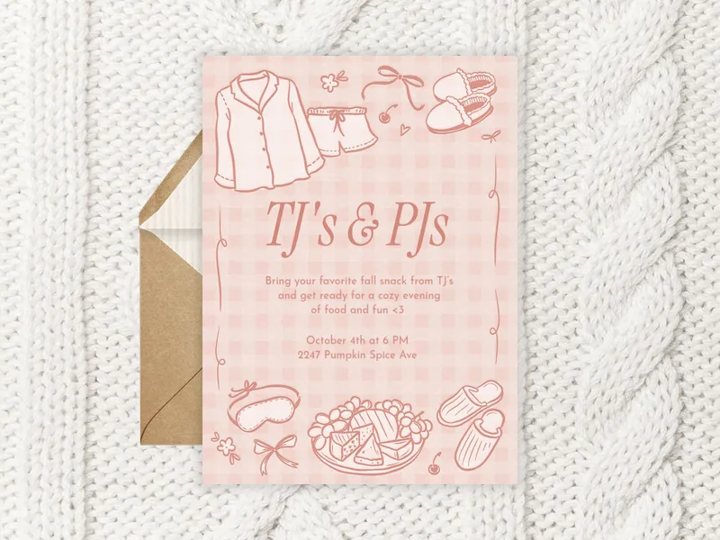 Snack & Slumber - girls_night - Invitation