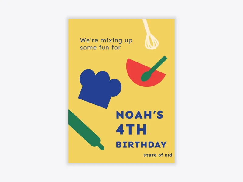 State of Kid: Mixing Up Some Fun - state_of_kid - Invitation