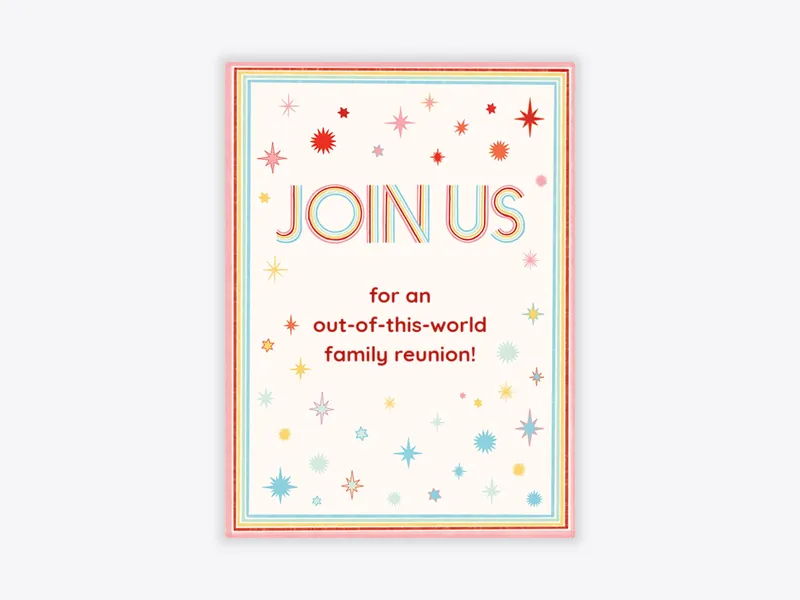 Summer Solstice Stars - family_gathering - Invitation