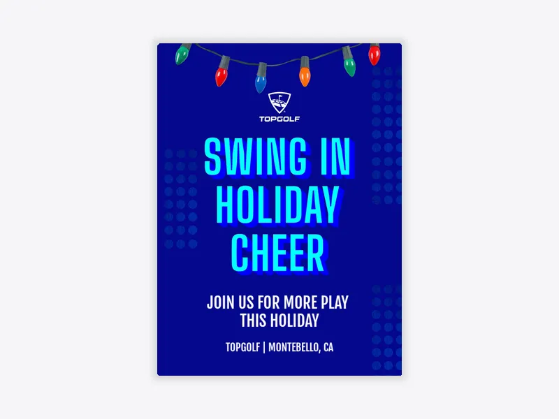 Topgolf: Holiday Cheer - topgolf - Invitation