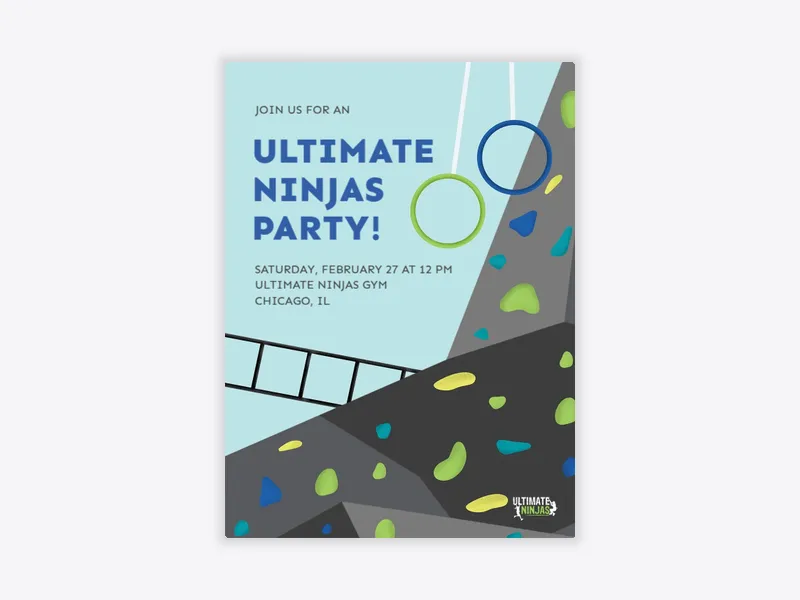Ultimate Ninjas: Colorful Grips - ultimate_ninjas - Invitation