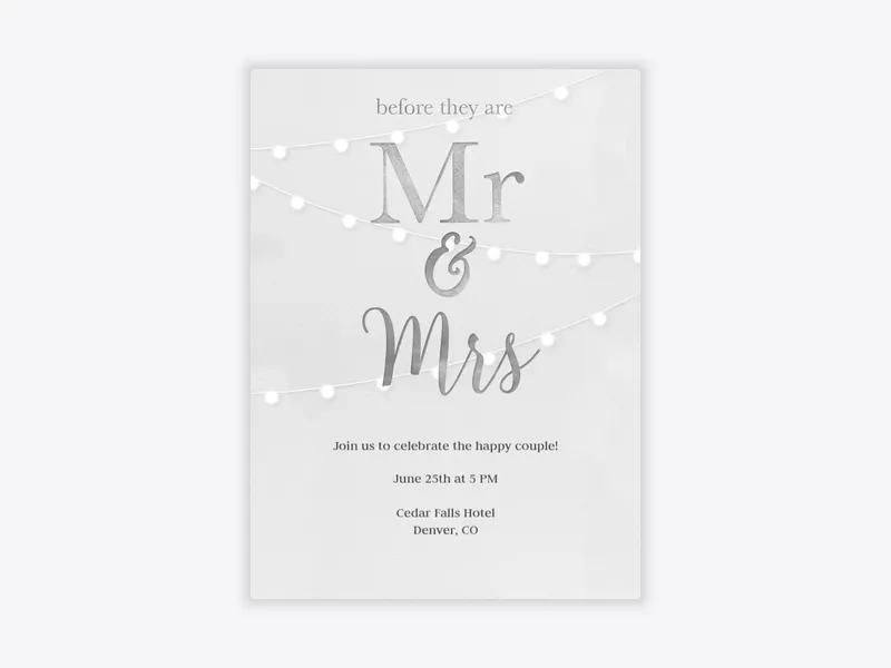 Mr. & Mrs. - rehearsal_dinner - Invitation