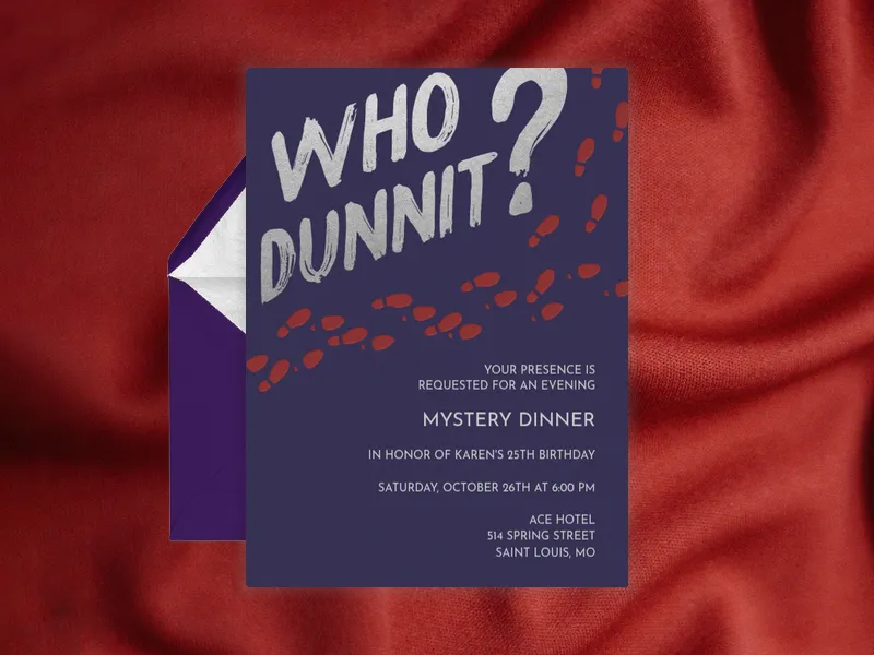 Who Dunnit? - featured - Invitation