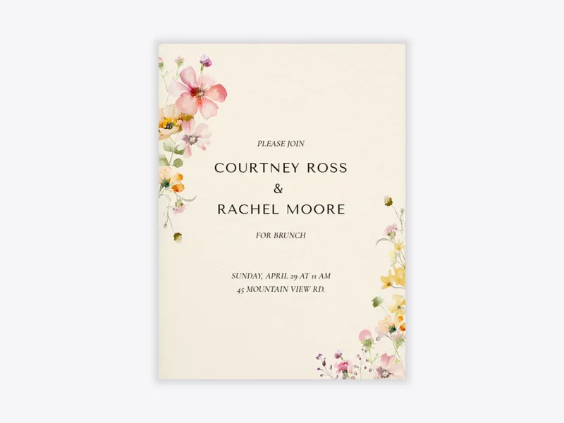 Wild Blush - post_wedding_brunch - Invitation