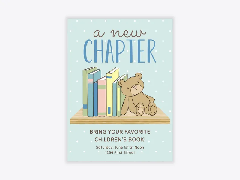 A New Chapter - featured - Invitation