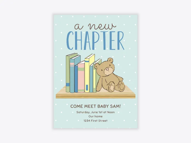 A New Chapter - sip_and_see - Invitation