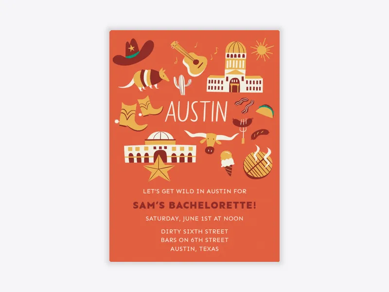 Austin Getaway - trips_getaways - Invitation