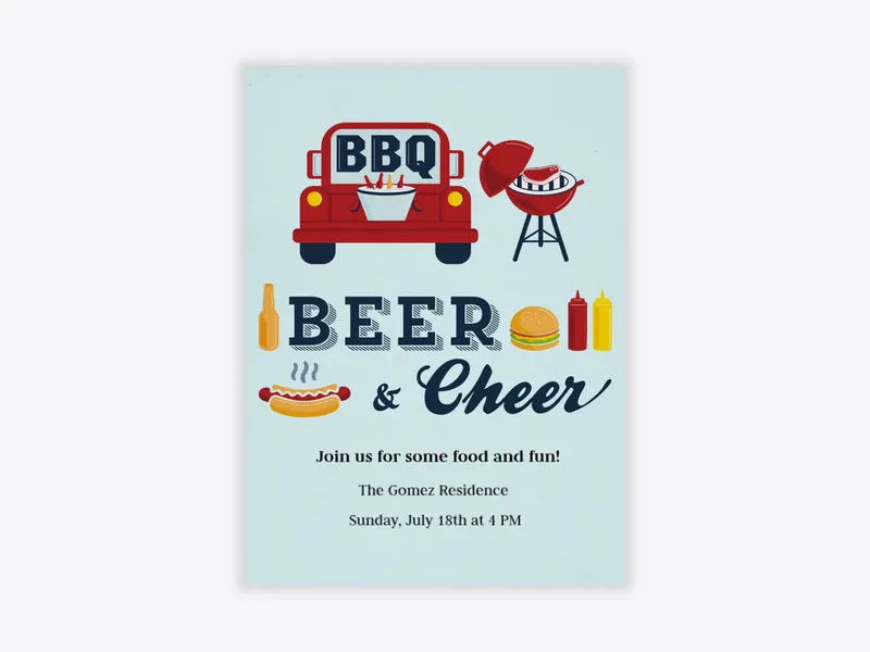 BBQ Beer Cheer - featured - Invitation