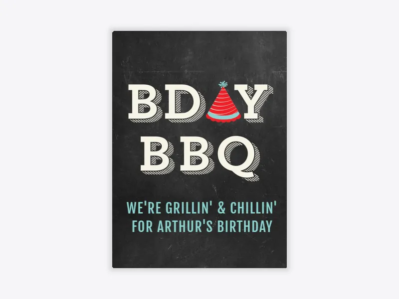 BDay BBQ - featured - Invitation