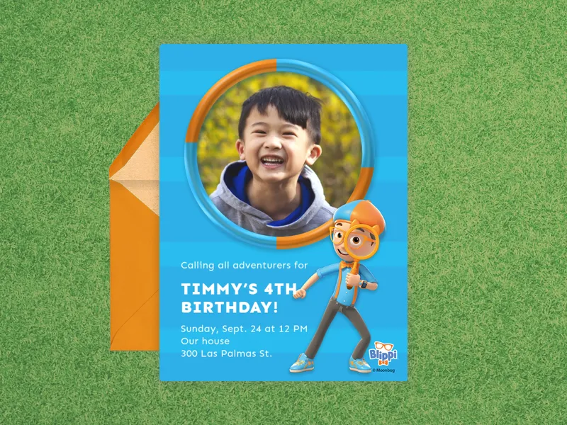 Blippi: Blippi (Photo) - blippi - Invitation