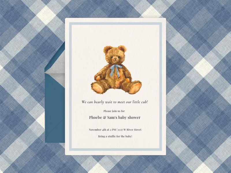 Blue Can Bearly Wait - featured - Invitation