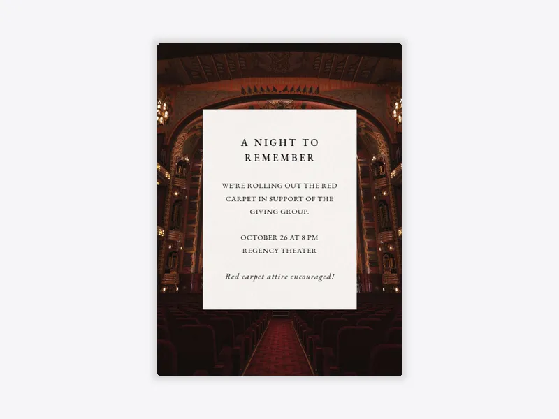 Bold Backsplash (Photo) - charity_fundraisers - Invitation