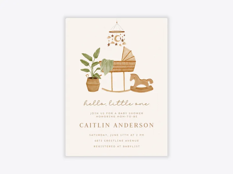 Boho Baby - baby - Invitation
