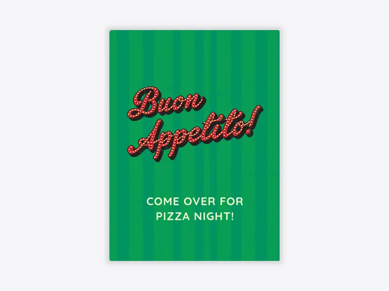 Buon Appetito - guys_night - Invitation