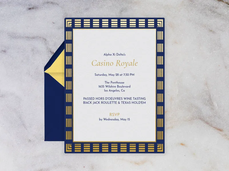 Casino Royale - greek_life - Invitation