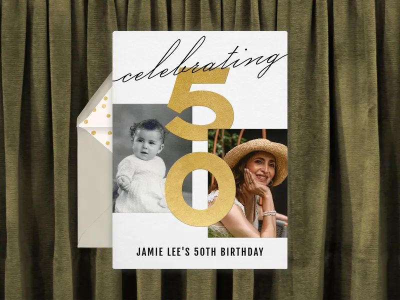 Celebrating a 50th Birthday (Photo) - birthday_milestones - Invitation