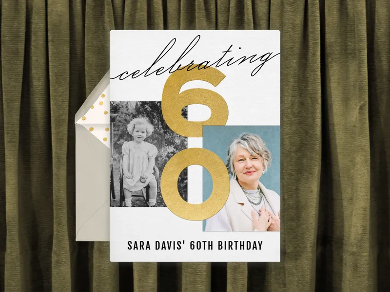 Celebrating a 60th Birthday (Photo) - 60th_birthday - Invitation