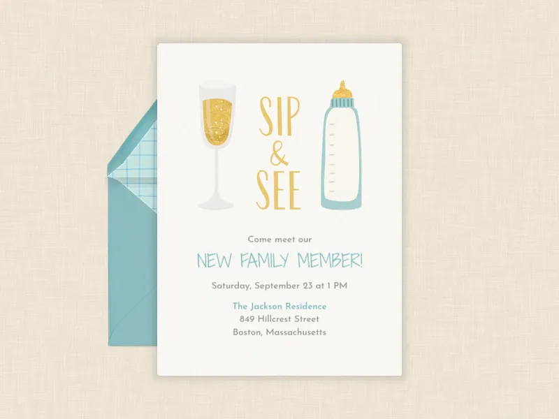 Champagne and See - sip_and_see - Invitation