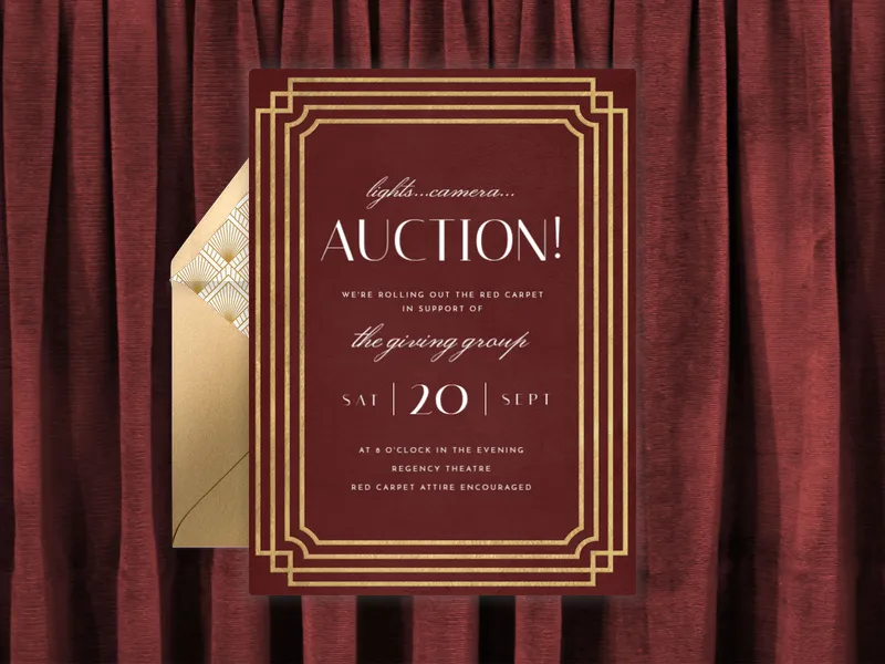 Red Center Stage - charity_fundraisers - Invitation