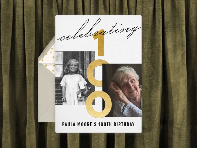 Celebrating a 100th Birthday (Photo) - birthday_milestones - Invitation