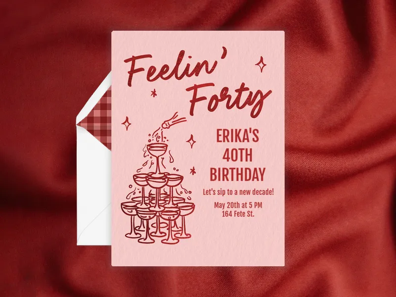 Champagne Dreams - featured - Invitation