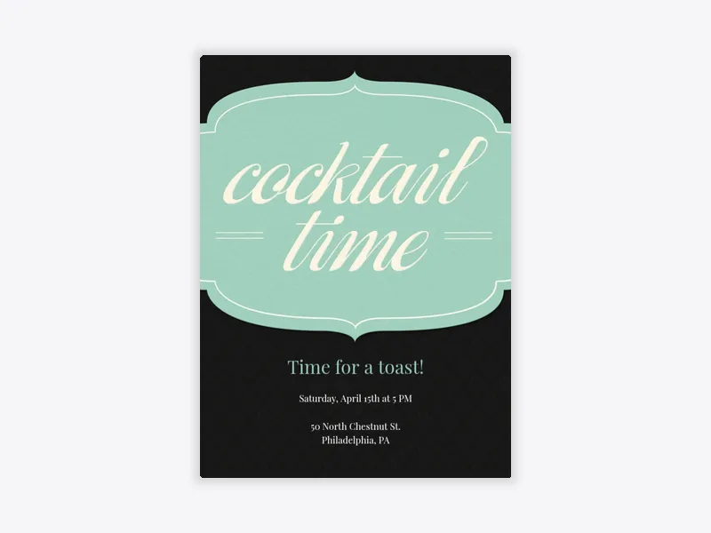 Cocktail Time - cocktail_party - Invitation