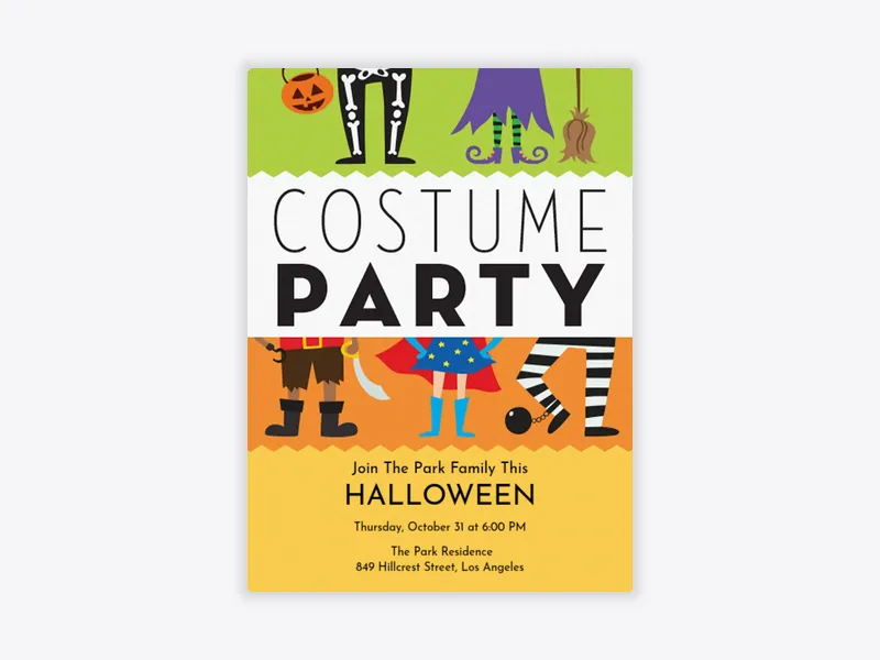 Costume Party - halloween_kids - Invitation