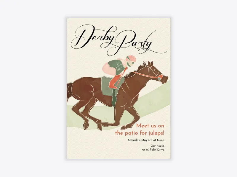 Derby Party - derby_day - Invitation