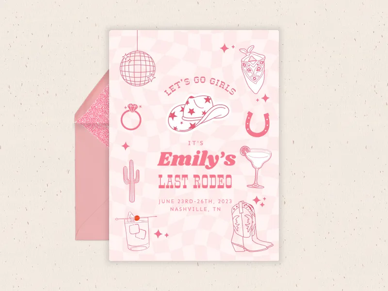 Disco Rodeo - featured - Invitation