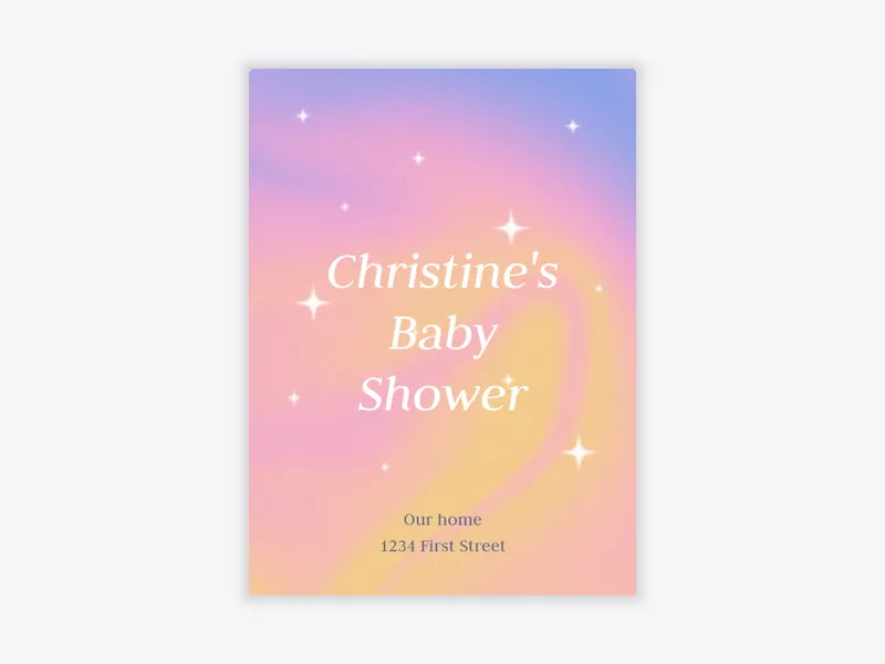 Pink Dreamy Holographic Party - featured - Invitation