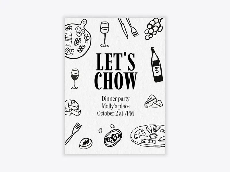 Doodle Dinner - dining_and_drinks - Invitation