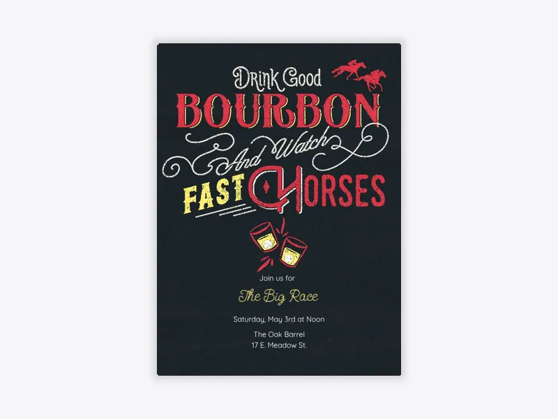 Drink Good Bourbon - featured - Invitation