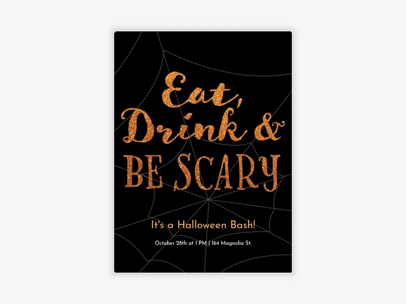 Eat, Drink, and Be Scary - featured - Invitation