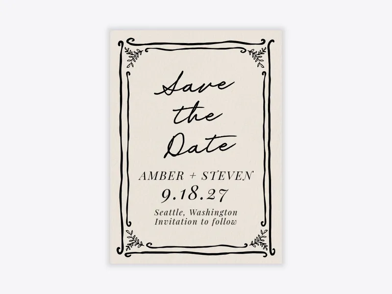 Eucalyptus Doodles - save_the_date - Invitation