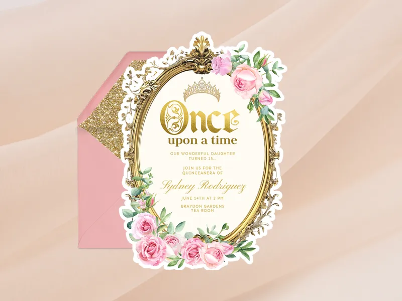 Fairy Tale Festivities - quinceanera - Invitation