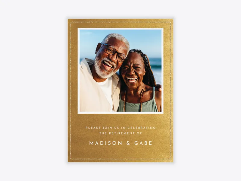 Festive Gold Metallic (Photo) - featured - Invitation