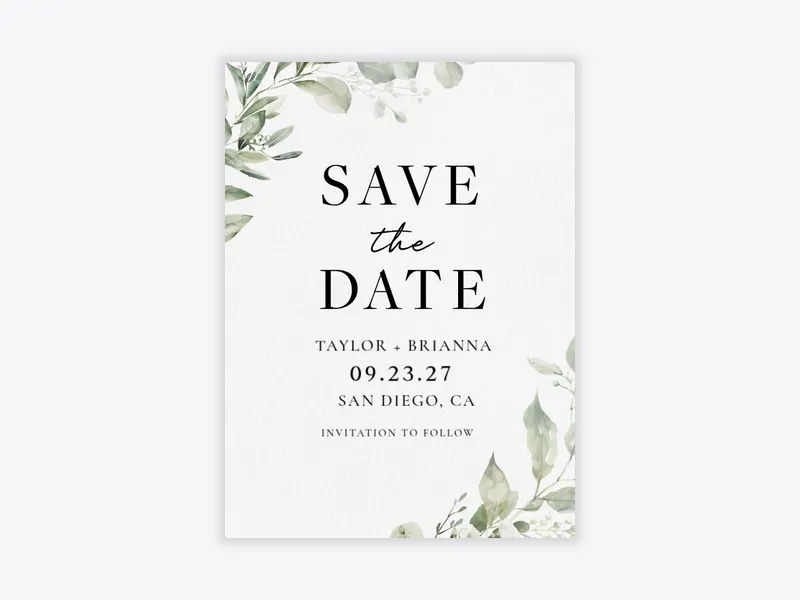 Eucalyptus Embrace - save_the_date - Invitation