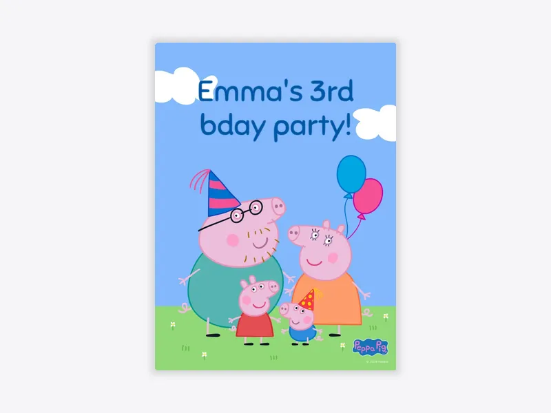 Peppa Pig: Everyone's Together - peppa_pig - Invitation