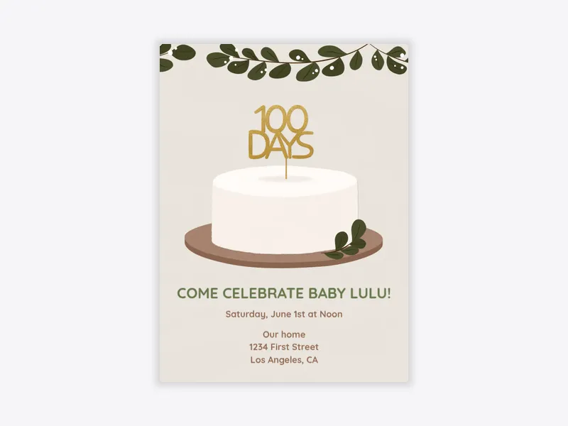 100 Days - featured - Invitation