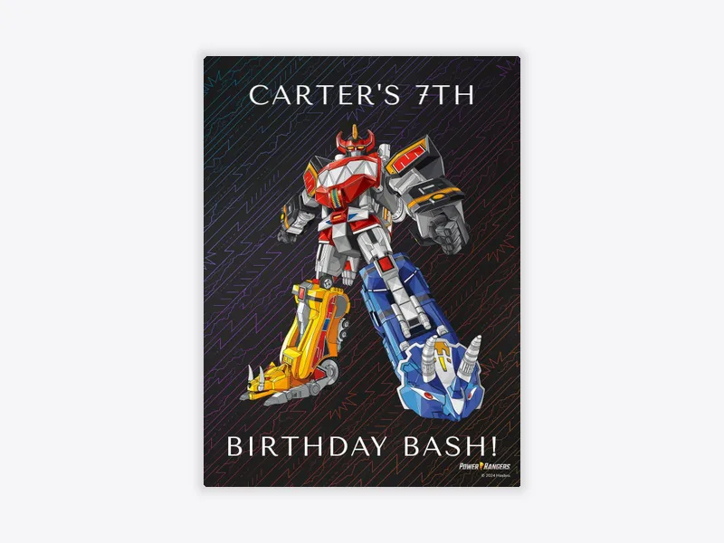 Power Rangers: The Power of Teamwork - power_rangers - Invitation