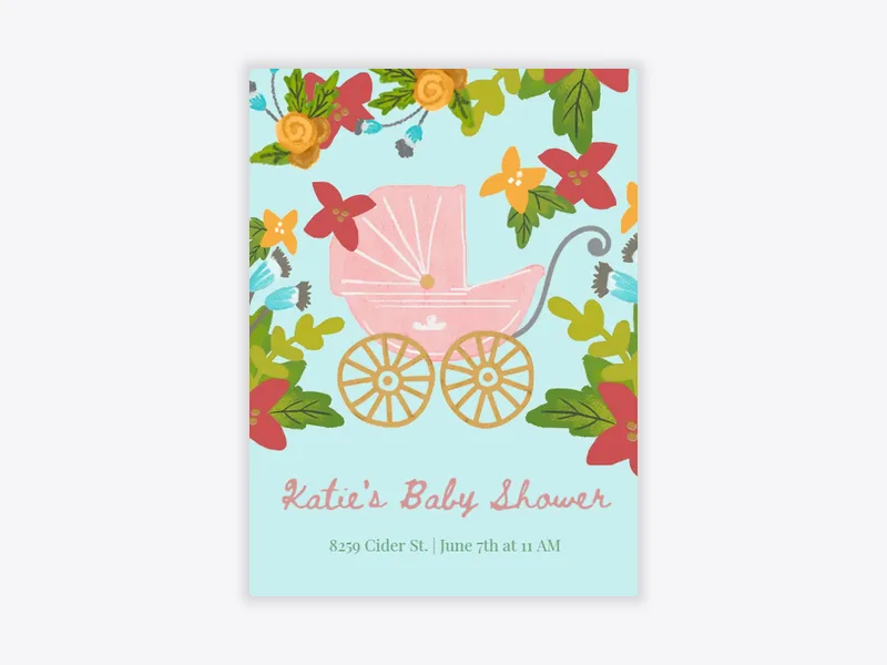 Pink First Comes Love - sip_and_see - Invitation